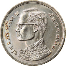 Coin, Thailand, Rama IX, Baht, 1977, AU(55-58), Copper-nickel, KM:110