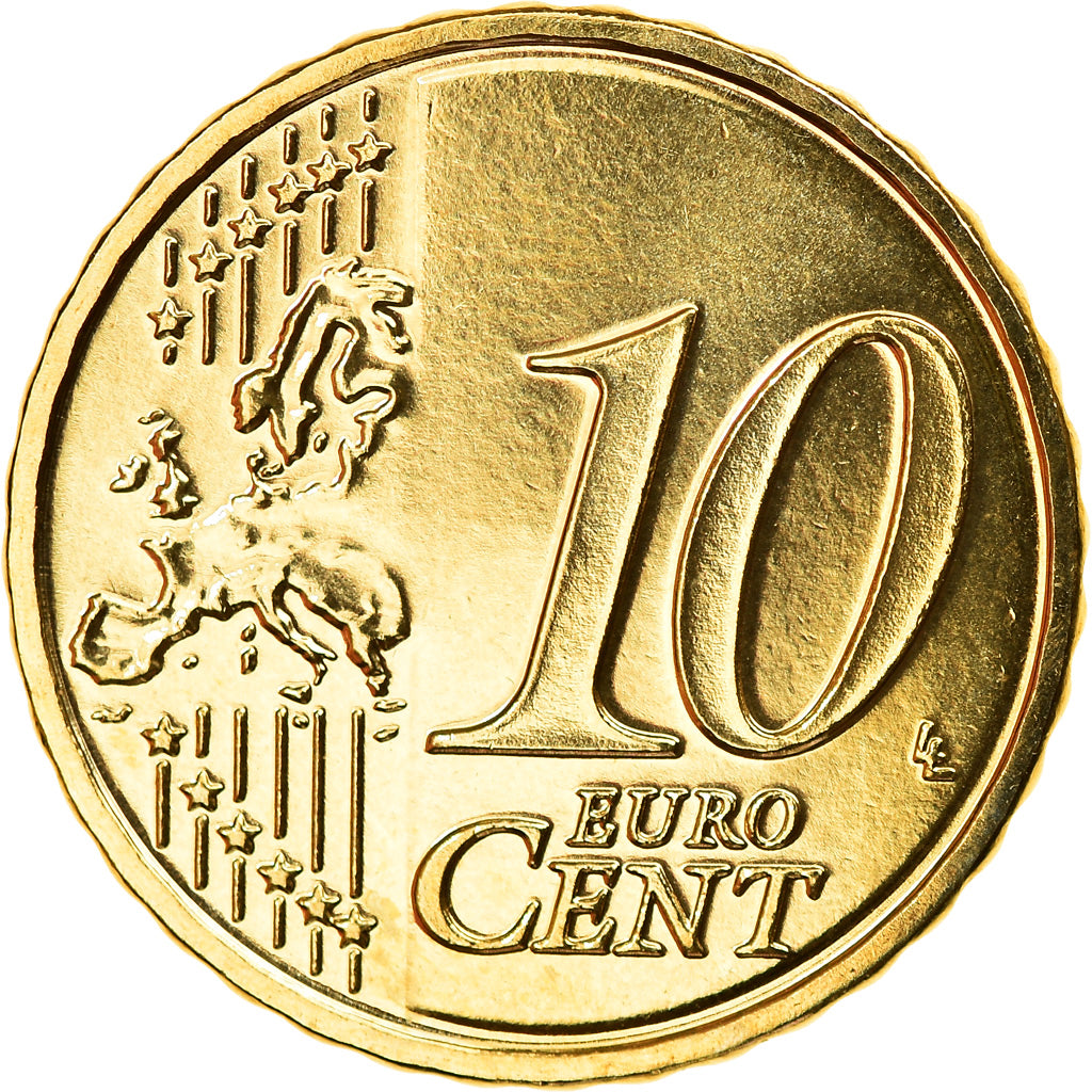 GERMANY - FEDERAL REPUBLIC, 10 Euro Cent, 2016, Munich, MS(65-70), Brass, KM:New