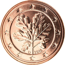 GERMANY - FEDERAL REPUBLIC, 5 Euro Cent, 2016, Munich, MS(65-70), Copper Plated