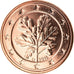 GERMANY - FEDERAL REPUBLIC, 5 Euro Cent, 2016, Munich, MS(65-70), Copper Plated