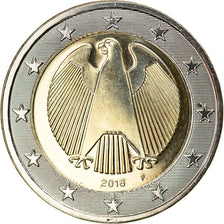 GERMANY - FEDERAL REPUBLIC, 2 Euro, 2016, Stuttgart, MS(65-70), Bi-Metallic