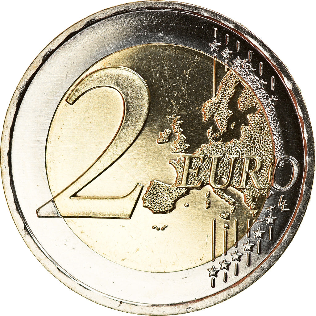 GERMANY - FEDERAL REPUBLIC, 2 Euro, 2016, Stuttgart, MS(65-70), Bi-Metallic