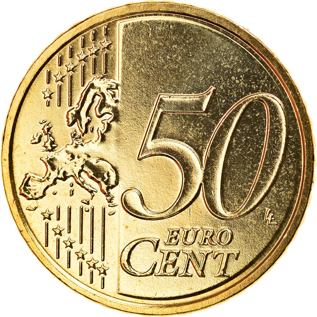 GERMANY - FEDERAL REPUBLIC, 50 Euro Cent, 2016, Stuttgart, MS(65-70), Brass