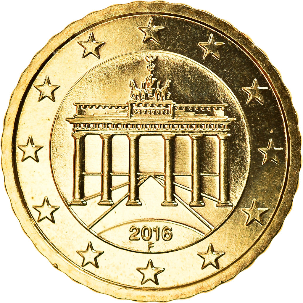 GERMANIA - REPUBBLICA FEDERALE, 10 Euro Cent, 2016, Stuttgart, FDC, Ottone