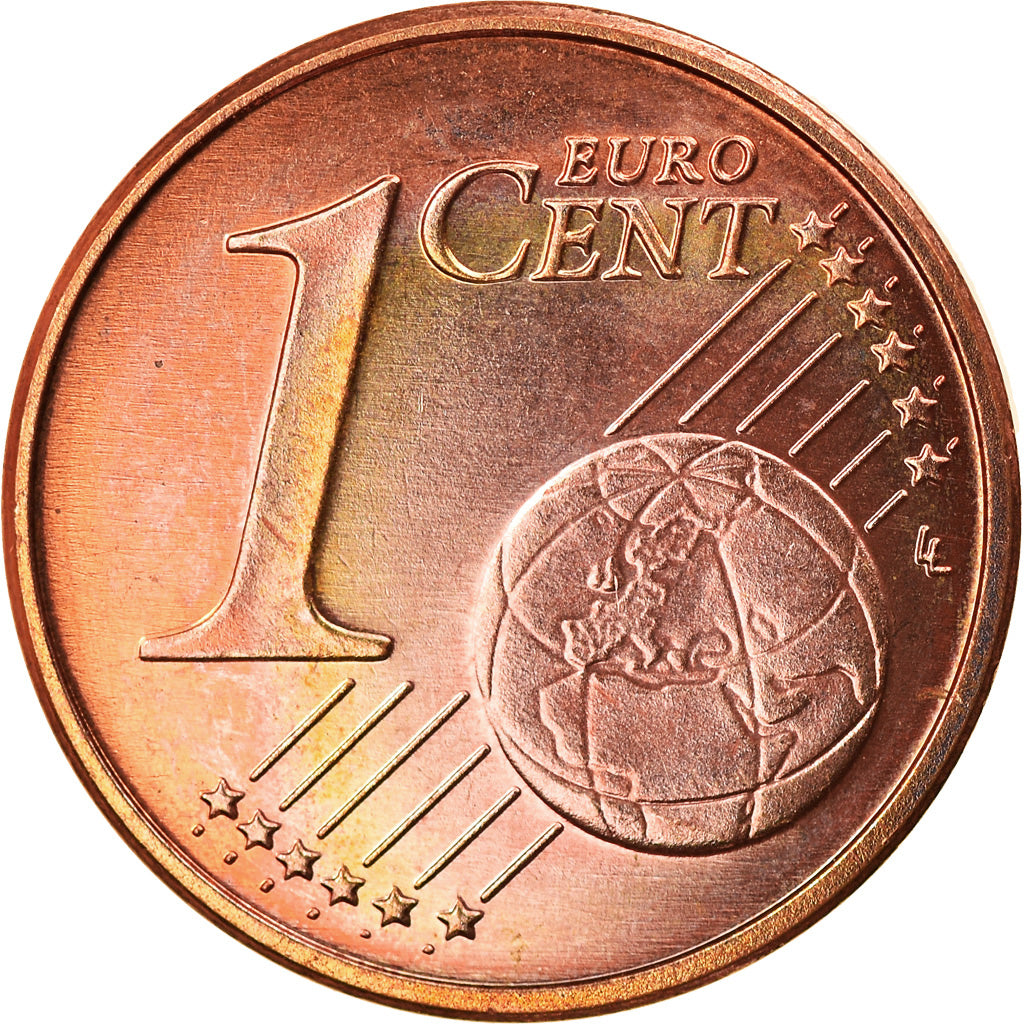 ALEMANHA - REPÚBLICA FEDERAL, Euro Cent, 2010, Stuttgart, MS(63), Aço Cromado