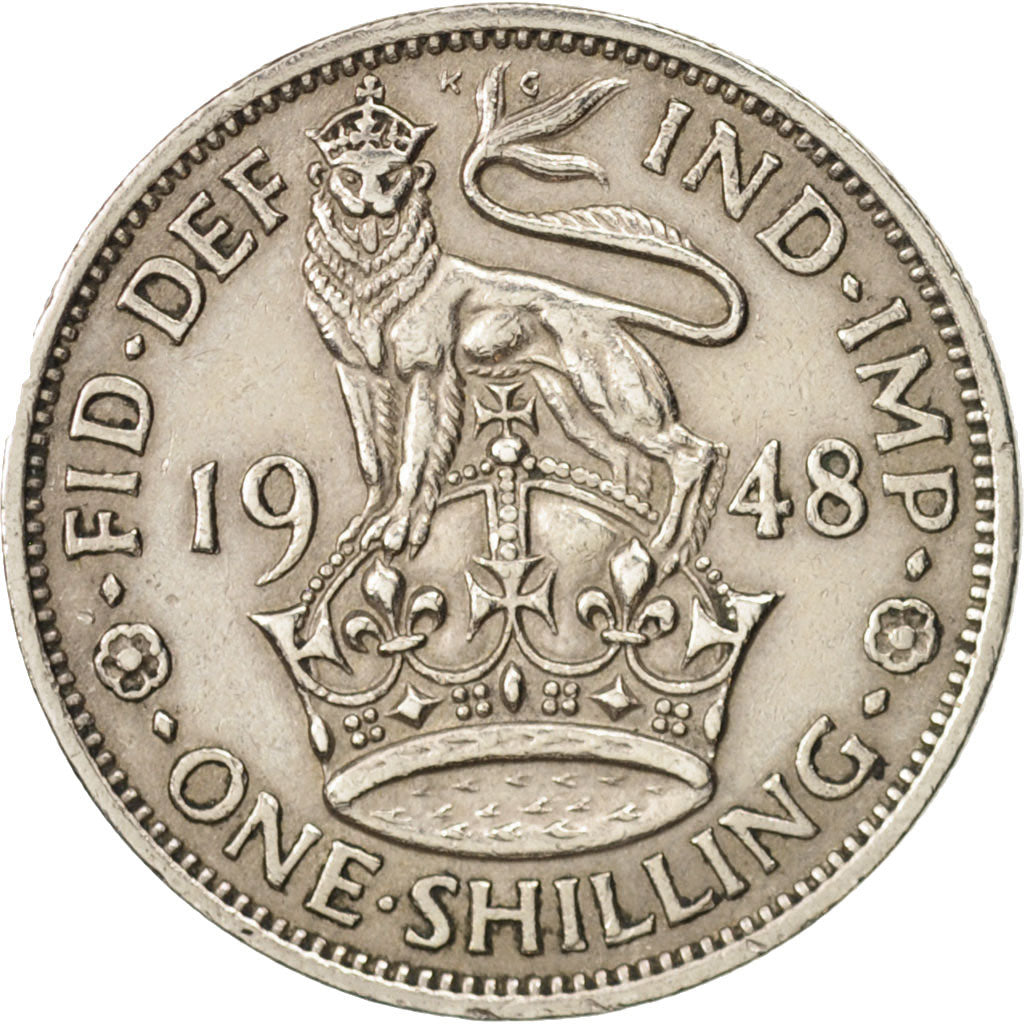 Coin, Great Britain, George VI, Shilling, 1948, EF(40-45), Copper-nickel, KM:863