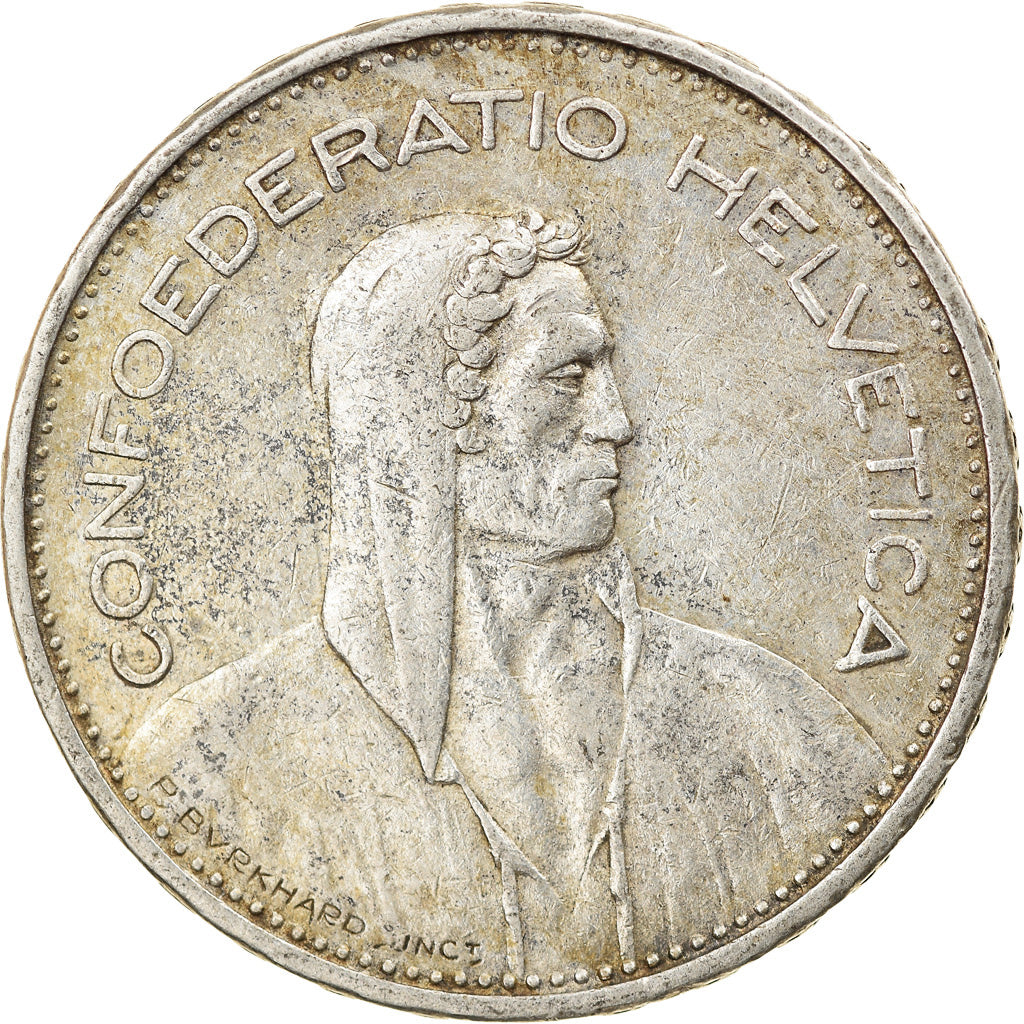 Coin, Switzerland, 5 Francs, 1933, Bern, EF(40-45), Silver, KM:40