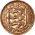 Moneda, Guernsey, Elizabeth II, New Penny, 1971, MBC+, Bronce, KM:21