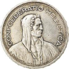 Coin, Switzerland, 5 Francs, 1954, Bern, AU(50-53), Silver, KM:40