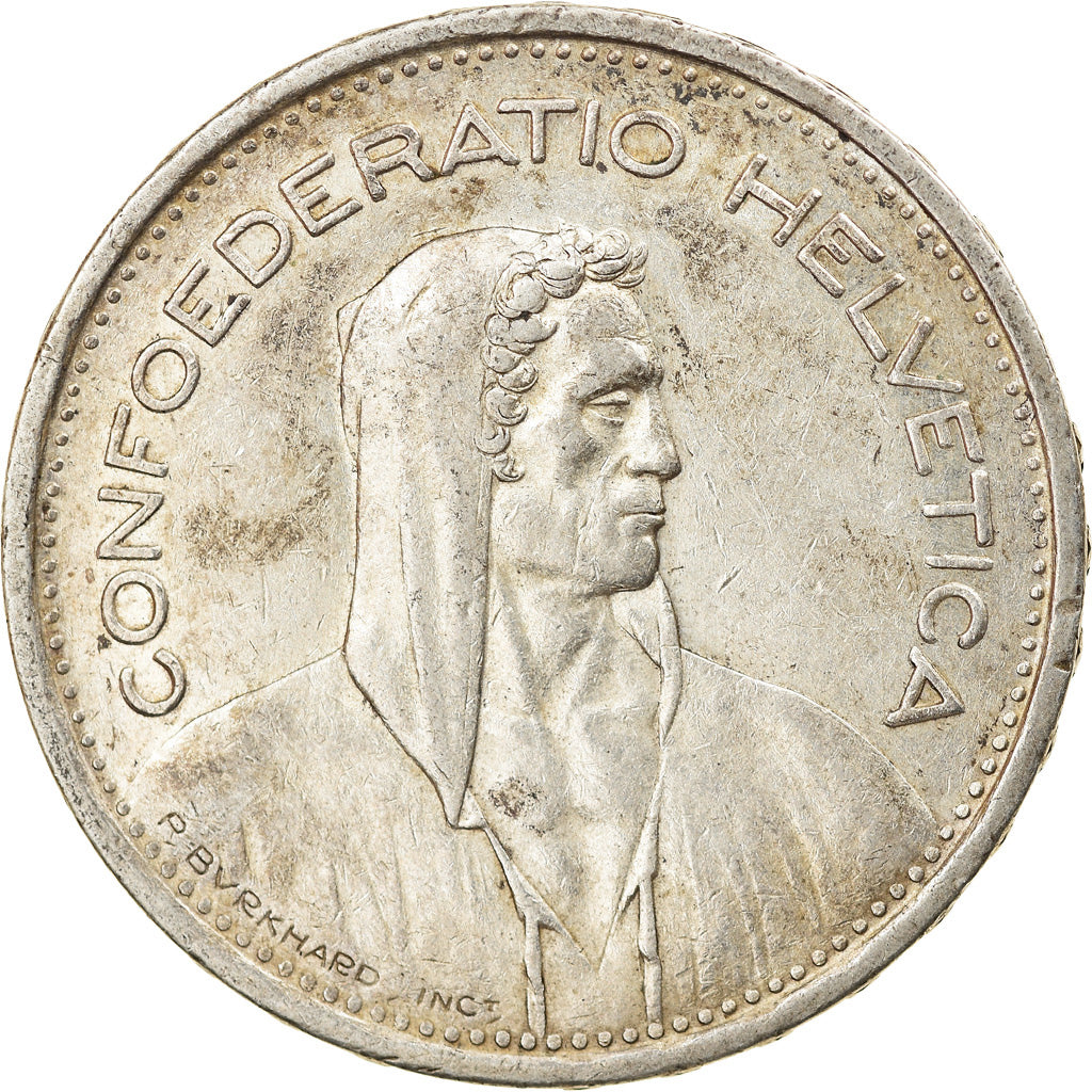 Münze, Schweiz, 5 Francs, 1954, Bern, SS, Silber, KM:40