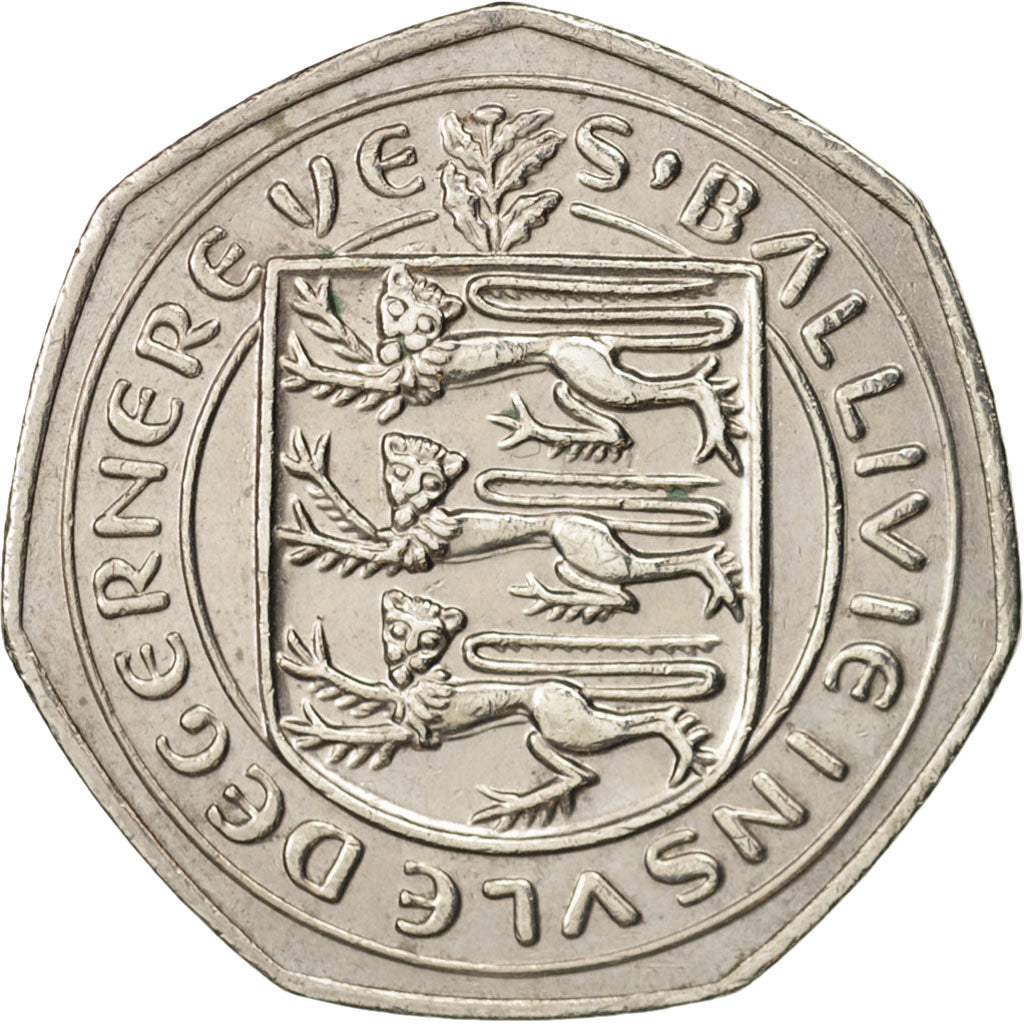 Guernsey, Elizabeth II, 50 Pence, 1981, AU(50-53), Copper-nickel, KM:34