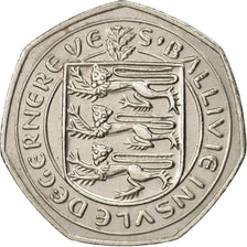 Guernsey, Elizabeth II, 50 Pence, 1981, AU(50-53), Copper-nickel, KM:34