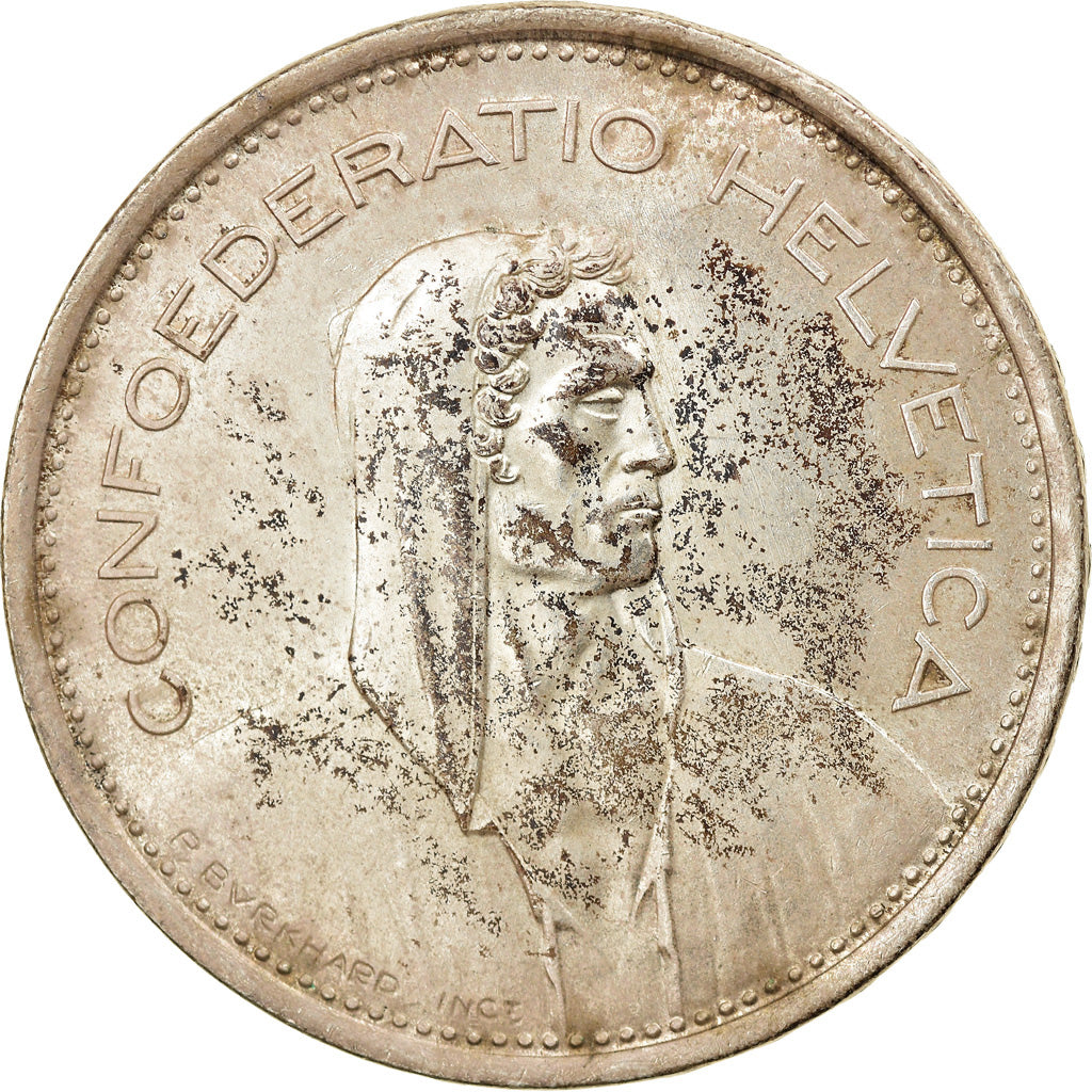 Coin, Switzerland, 5 Francs, 1969, Bern, EF(40-45), Silver, KM:40
