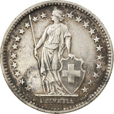 Coin, Switzerland, 2 Francs, 1943, Bern, EF(40-45), Silver, KM:21