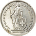 Coin, Switzerland, 2 Francs, 1955, Bern, AU(50-53), Silver, KM:21