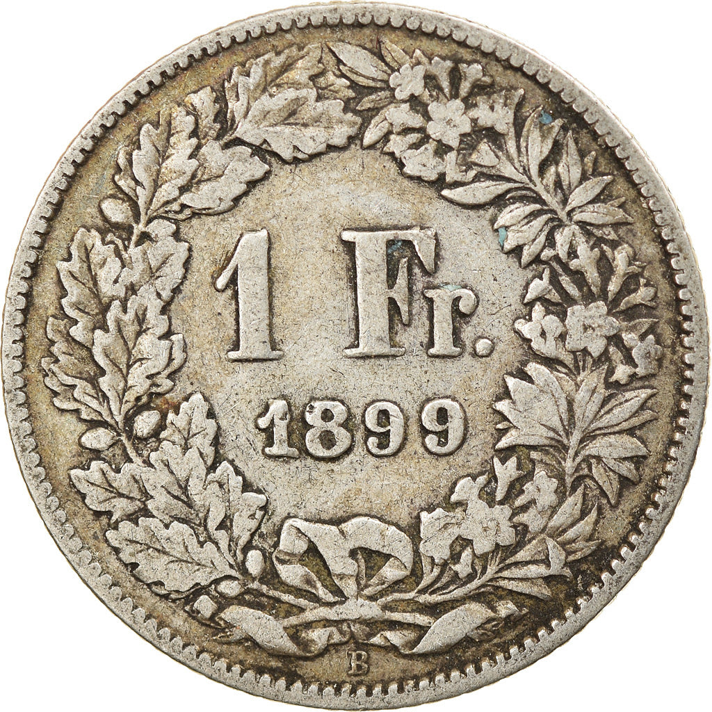 Coin, Switzerland, Franc, 1899, Bern, VF(20-25), Silver, KM:24