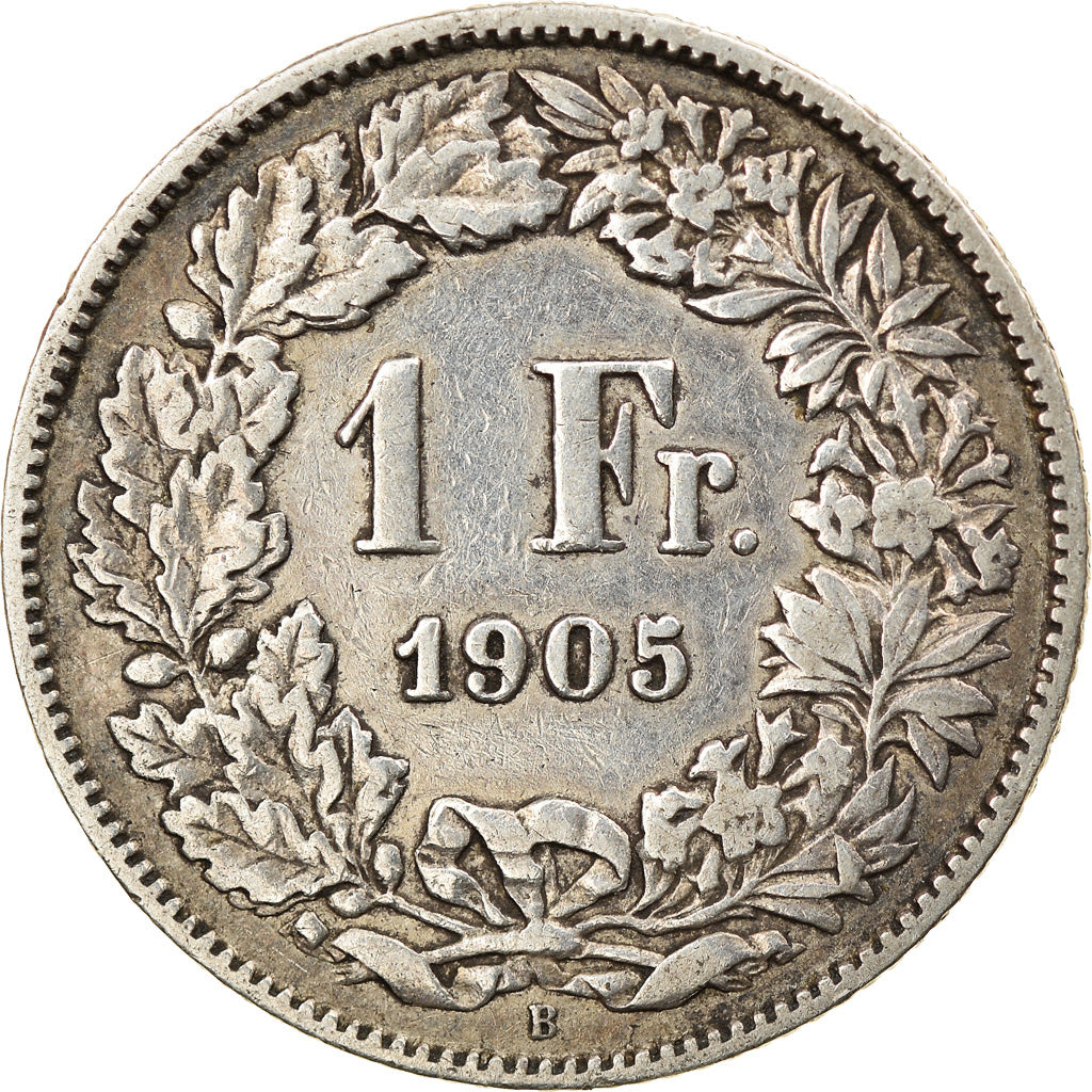 Coin, Switzerland, Franc, 1905, VF(30-35), Silver, KM:24