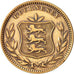 Guernsey, 8 Doubles, 1902, Heaton, Birmingham, AU(50-53), Bronze, KM:7