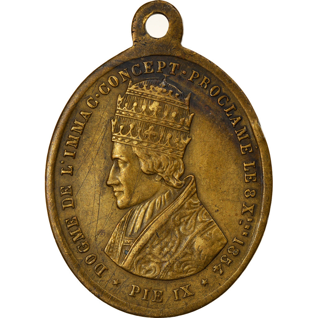 Vatican, Medal, Pie IX, Dogme de l'Immaculée Conception, Religions & beliefs