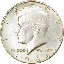 Coin, United States, Kennedy Half Dollar, Half Dollar, 1964, U.S. Mint