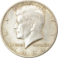 Coin, United States, Kennedy Half Dollar, Half Dollar, 1964, U.S. Mint