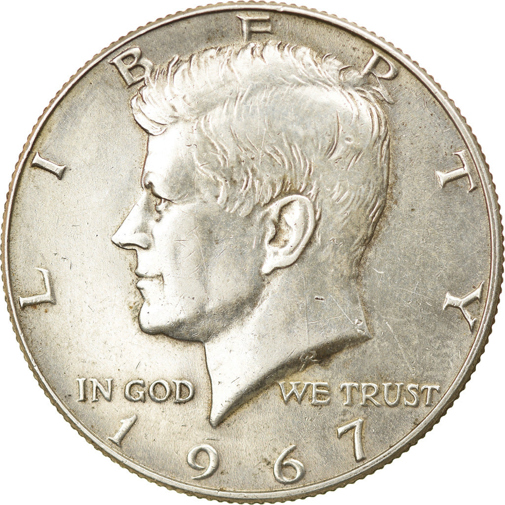 Coin, United States, Kennedy Half Dollar, Half Dollar, 1967, U.S. Mint