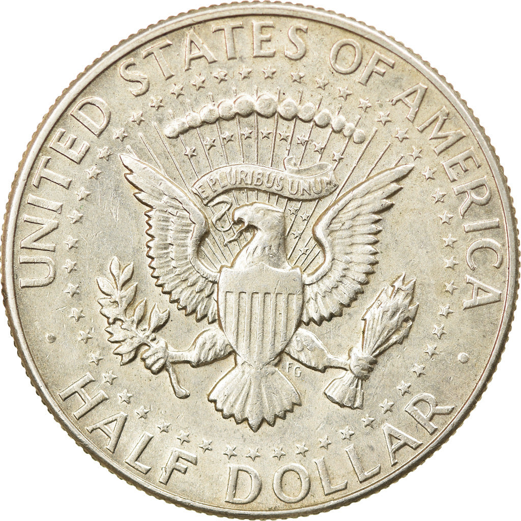 Coin, United States, Kennedy Half Dollar, Half Dollar, 1966, U.S. Mint