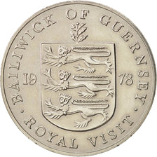 Guernsey, Elizabeth II, 25 Pence, 1978, AU(55-58), Copper-nickel, KM:32