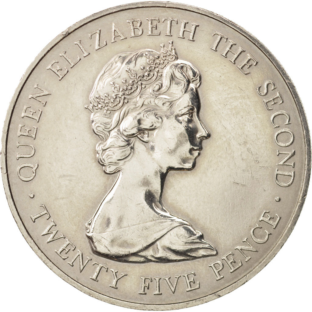 Guernsey, Elizabeth II, 25 Pence, 1978, AU(55-58), Copper-nickel, KM:32