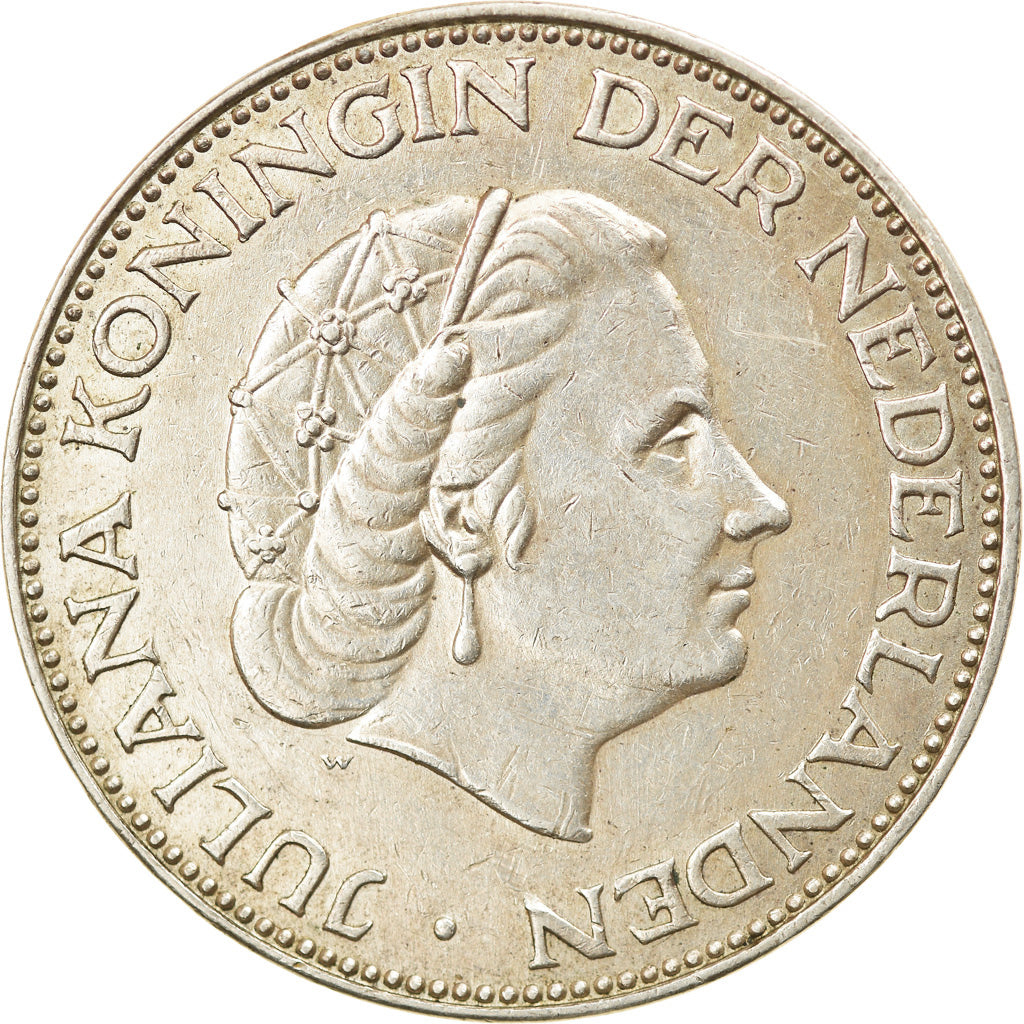 Monnaie, Pays-Bas, Juliana, 2-1/2 Gulden, 1959, TTB+, Argent, KM:185