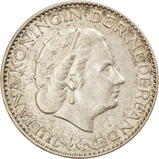 Coin, Netherlands, Juliana, Gulden, 1955, EF(40-45), Silver, KM:184