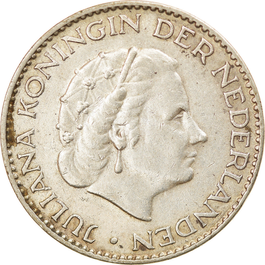 Münze, Niederlande, Juliana, Gulden, 1955, SS, Silber, KM:184