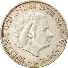 Münze, Niederlande, Juliana, Gulden, 1955, SS, Silber, KM:184