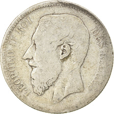 Coin, Belgium, Leopold II, 2 Francs, 2 Frank, 1866, F(12-15), Silver, KM:30.1