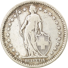 Coin, Switzerland, 2 Francs, 1909, Bern, VF(30-35), Silver, KM:21