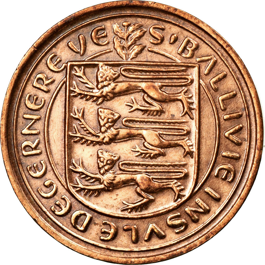 Coin, Guernsey, Elizabeth II, Penny, 1979, AU(50-53), Bronze, KM:27