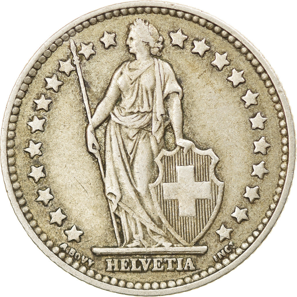 Coin, Switzerland, Franc, 1956, Bern, EF(40-45), Silver, KM:24