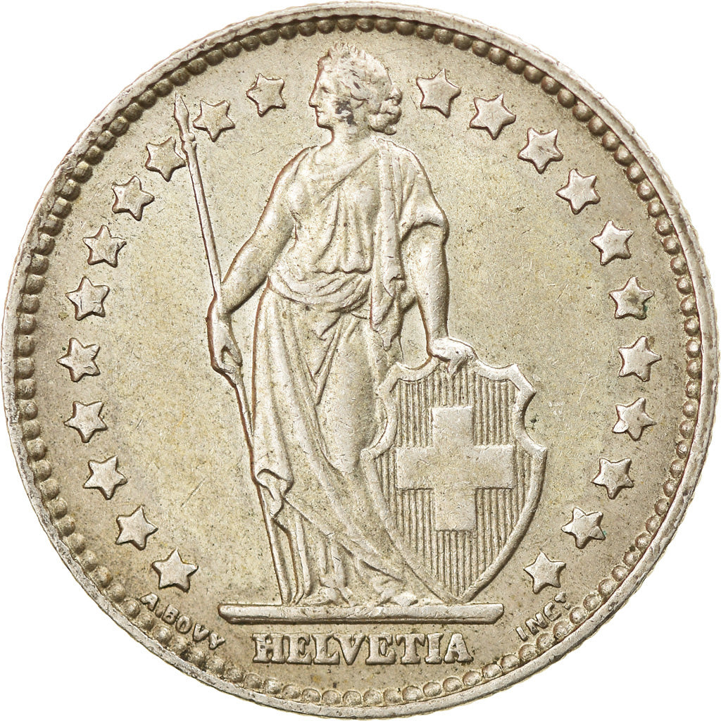 Coin, Switzerland, Franc, 1963, Bern, EF(40-45), Silver, KM:24