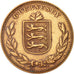 Guernsey, 8 Doubles, 1938, Heaton, Birmingham, AU(50-53), Bronze, KM:14
