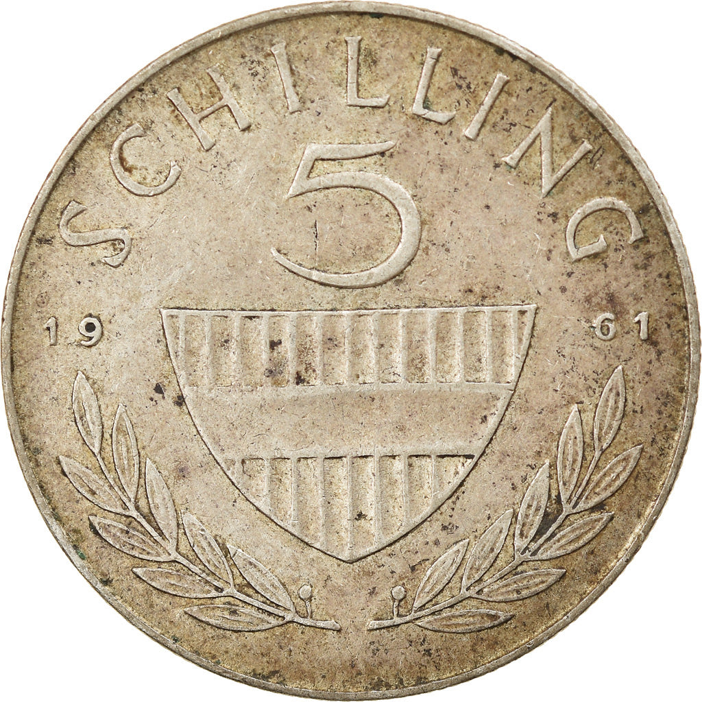 Moneta, Austria, 5 Schilling, 1961, MB+, Argento, KM:2889