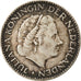 Coin, Netherlands, Juliana, Gulden, 1954, EF(40-45), Silver, KM:184