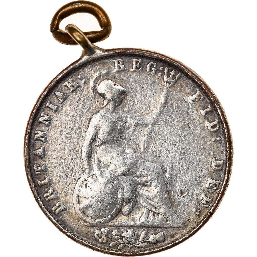 Royaume-Uni, Médaille, Queen Victoria, 1853, TB, Silvered bronze