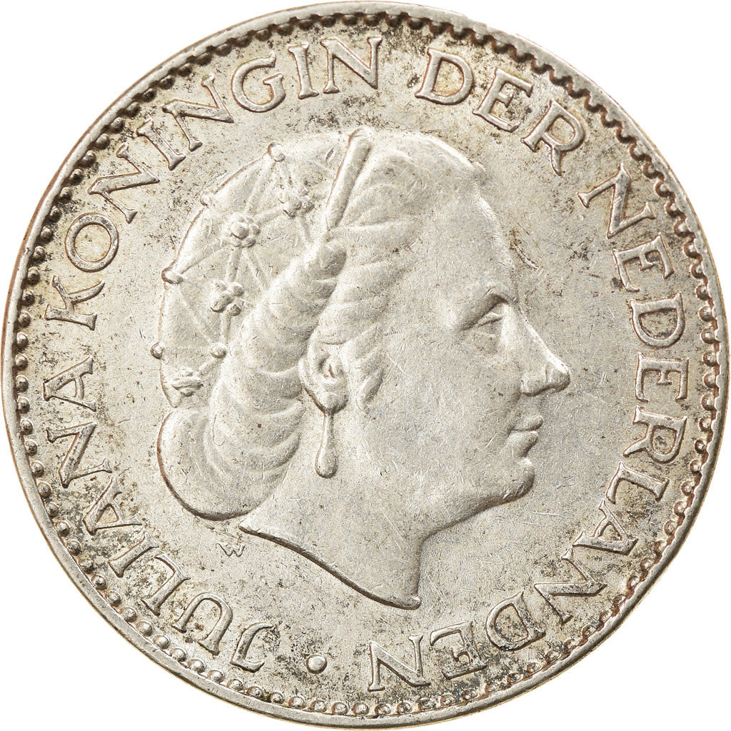 Monnaie, Pays-Bas, Juliana, Gulden, 1957, TTB+, Argent, KM:184