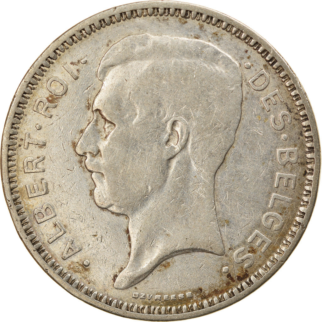Coin, Belgium, 20 Francs, 20 Frank, 1934, EF(40-45), Silver, KM:103.1