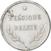 Belgium, 2 Francs, 2 Frank, 1944, AU(50-53), Zinc Coated Steel, KM:133