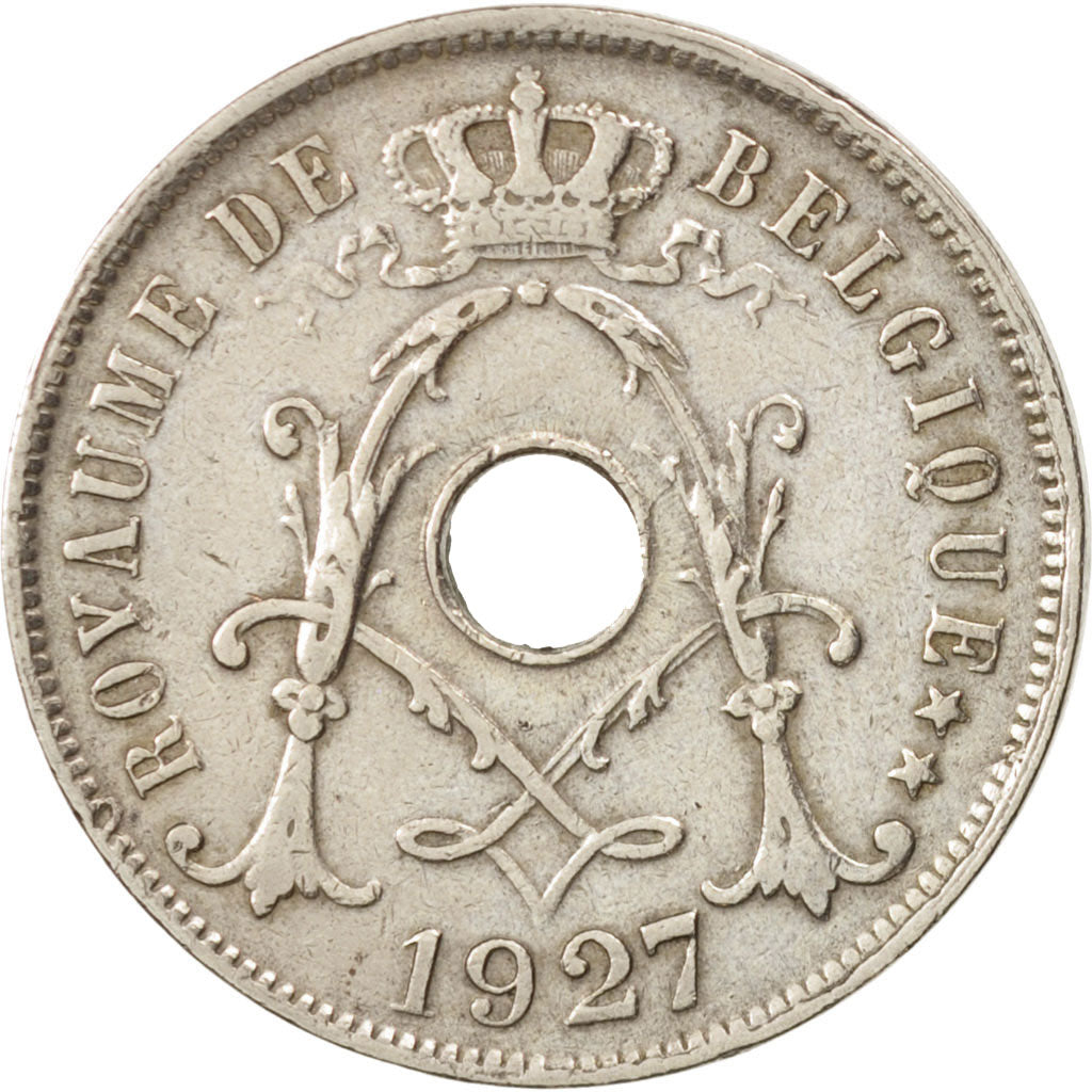 Belgien, 25 Centimes, 1927, SS, Copper-nickel, KM:68.1