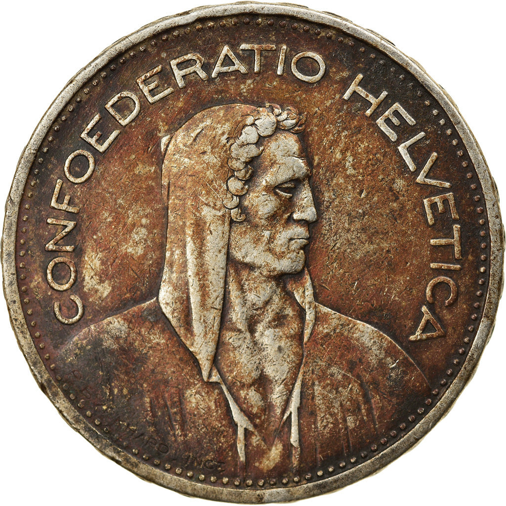 Moneta, Svizzera, 5 Francs, 1933, Bern, MB+, Argento, KM:40