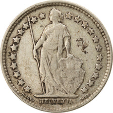 Coin, Switzerland, 1/2 Franc, 1913, Bern, VF(30-35), Silver, KM:23