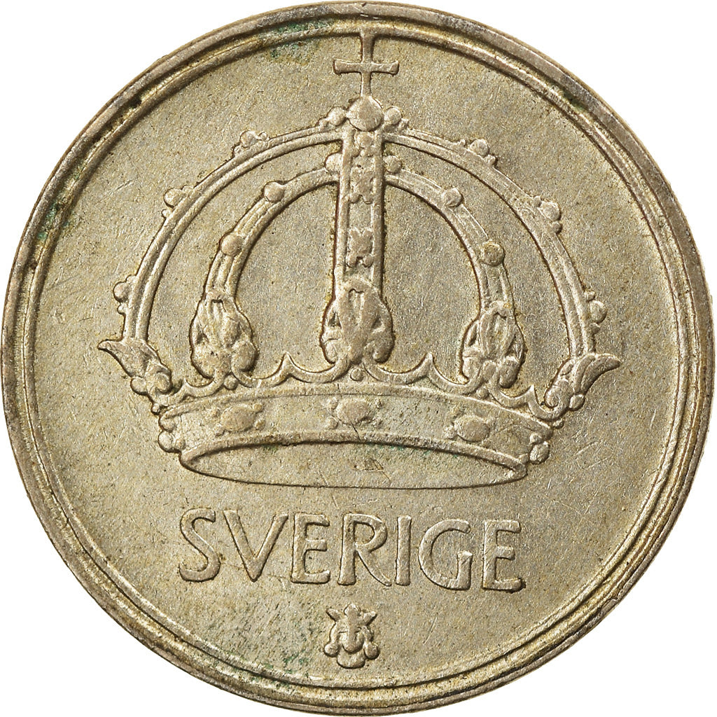 Moneta, Szwecja, Gustaf V, 10 Öre, 1949, EF(40-45), Srebro, KM:813
