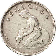 Belgium, 2 Francs, 2 Frank, 1923, AU(50-53), Nickel, KM:92